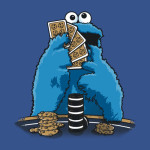 Cookie Monster No Limit Holdem Poker Sesame Street T-Shirt