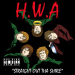 HWA Straight Out Tha Shire Hobbit Rap T-Shirt