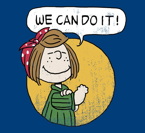 Peppermint Patty Rosie the Riveter Peanuts T-Shirt