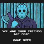 Game Over Jason Friday the 13th NES Game T-Shirt
