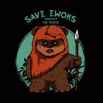 Save Ewoks Cute Star Wars T-Shirt