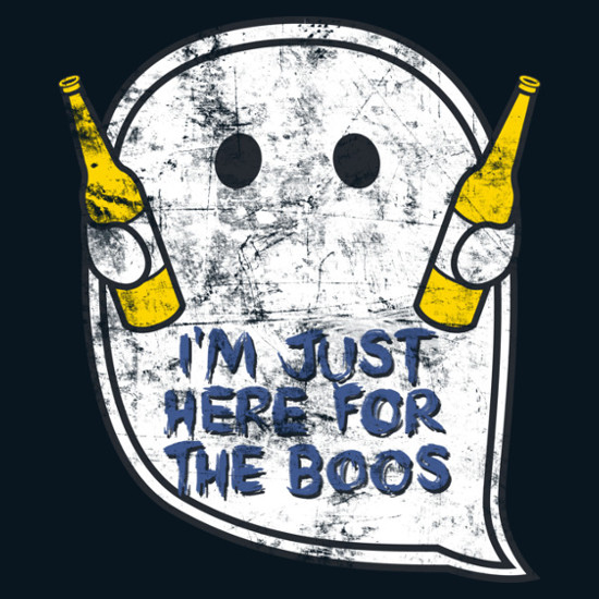 I'm Just Here For The Boos Ghost T-Shirt