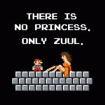 There is No Princess Only Zuul Ghostbusters Super Mario T-Shirt