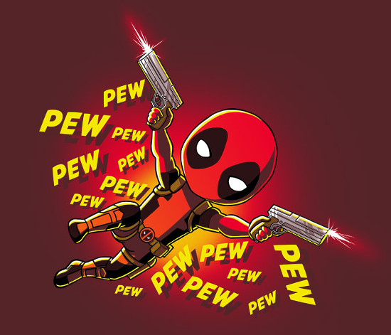 Pew Pew Pew Deadpool T-Shirt