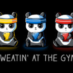 Sweatin' at the Gym Pokemon Go Panda T-Shirt