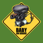 Baby on Board Xenomorph Alien T-Shirt