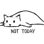 Not Today Cat T-Shirt
