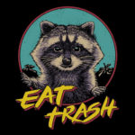 Eat Trash Retro Raccoon T-Shirt