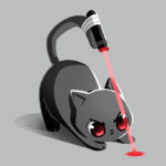 Trained Assassin Laser Pointer Cat T-Shirt