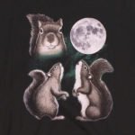 Three Squirrel Moon T-Shirt