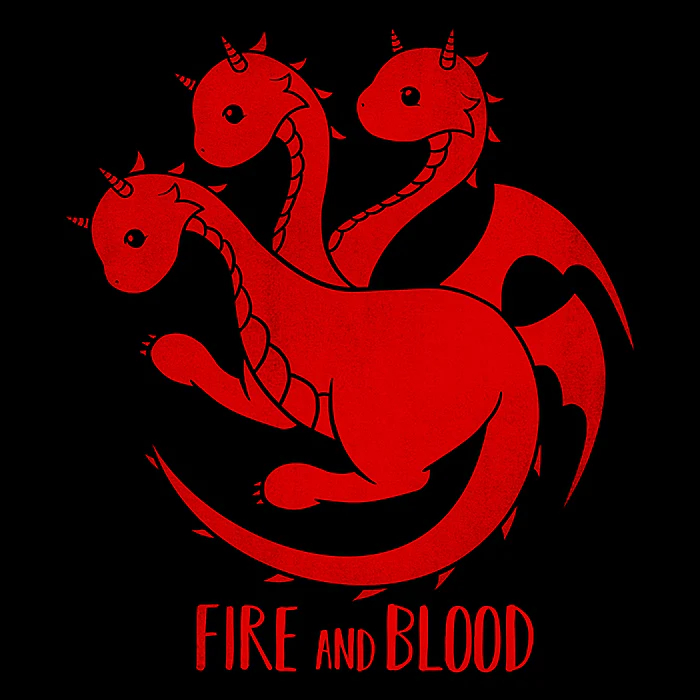 Fire and Blood Cute Targaryen Game of Thrones T-Shirt