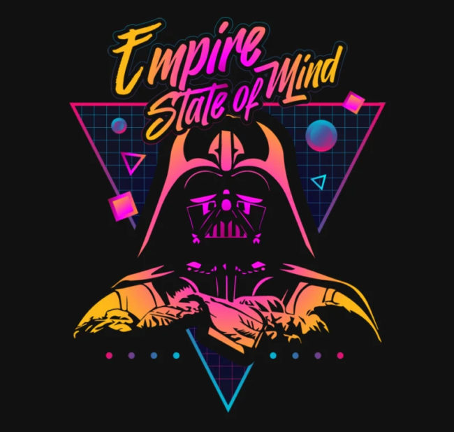 Empire State of Mind Retro Darth Vader T-Shirt