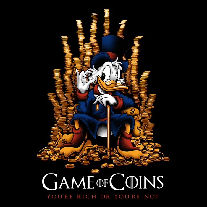Game of Coins Scrooge McDuck Game of Thrones T-Shirt