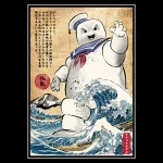 Hokusai Stay Puft Marshmallow Man Ghostbusters Shirt