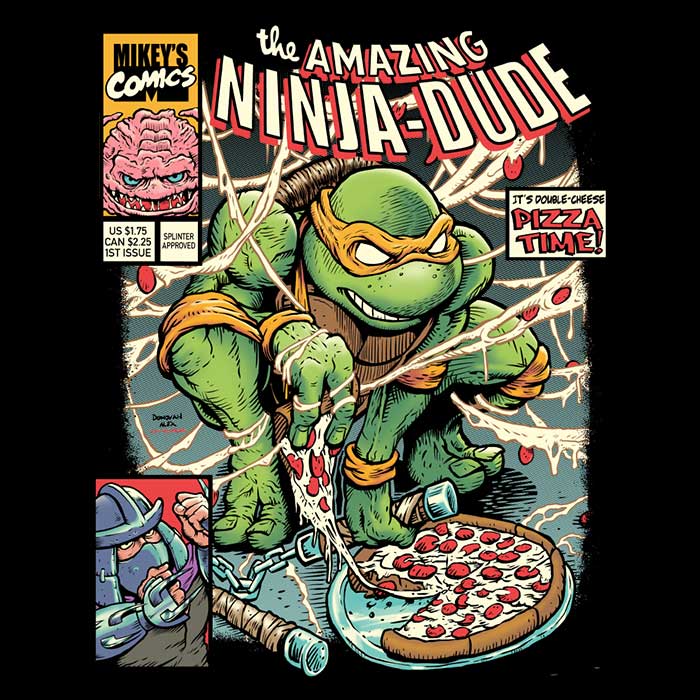 Amazing Ninja-Dude TMNT Michelangelo Shirt
