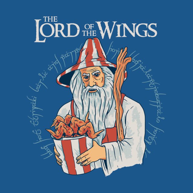 The Lord of the Wings Gandalf Chicken Shirt